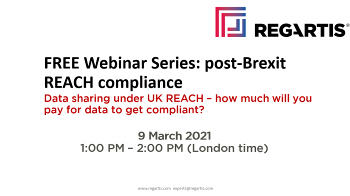 FREE Webinar: UK REACH - data sharing under UK REACH